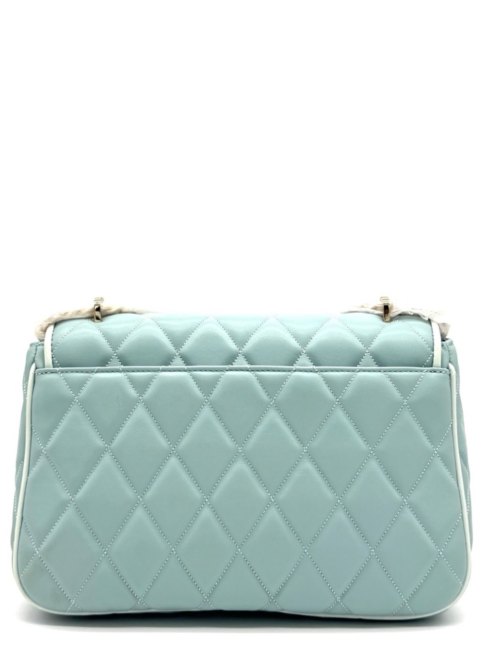 Kate Spade Colorblock Carey Quilted Leather Flap Shoulder Bag Wild Sage - Picture 4 of 9